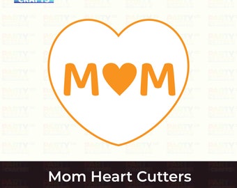 Mom Heart cutter | Happy mother's day Cookie cutter | Mother‘s day cutter