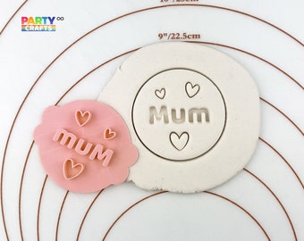 Mum cookie stamp | Happy mother's day Cookie Fondant Embosser | Happy mother's day Embosser Stamp | Mum stamp