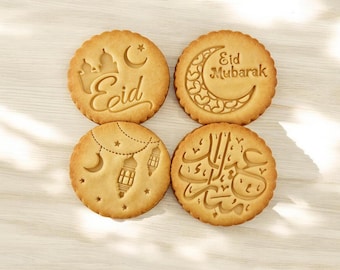 Eid Mubarak Cookie Stamp / Ramadan Embosser Fondant Stempel / Eid Mubarak Cookie Cutter / Ramadan Mubarak Cookie Embosser Fondant Stempel