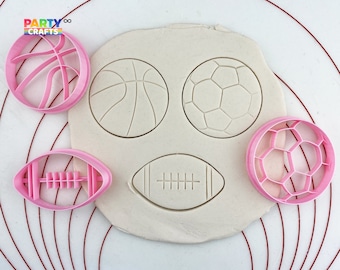 Cookie cutter multi-size | Basketball, Football, Soccer | Superbowl, NFL, NBA Party Cookies
