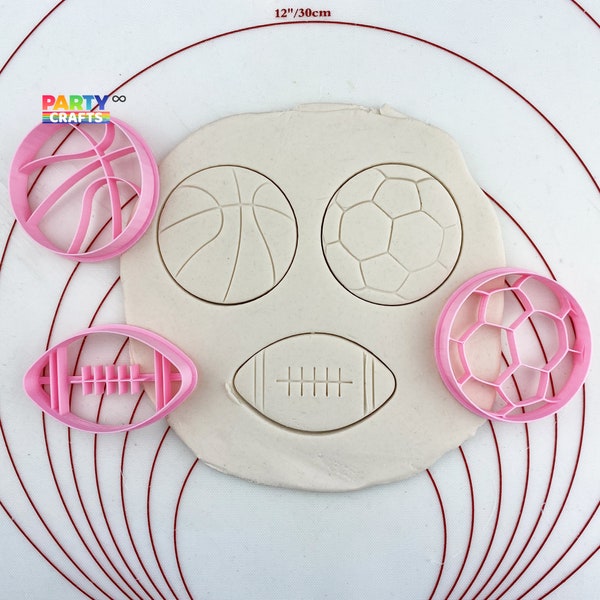 Cookie cutter multi-size | Basketball, Football, Soccer | Superbowl, NFL, NBA Party Cookies