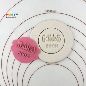 Get well soon cookie stamp | get well soon gift | Get well soon  Embosser Stamp | get well soon cookies