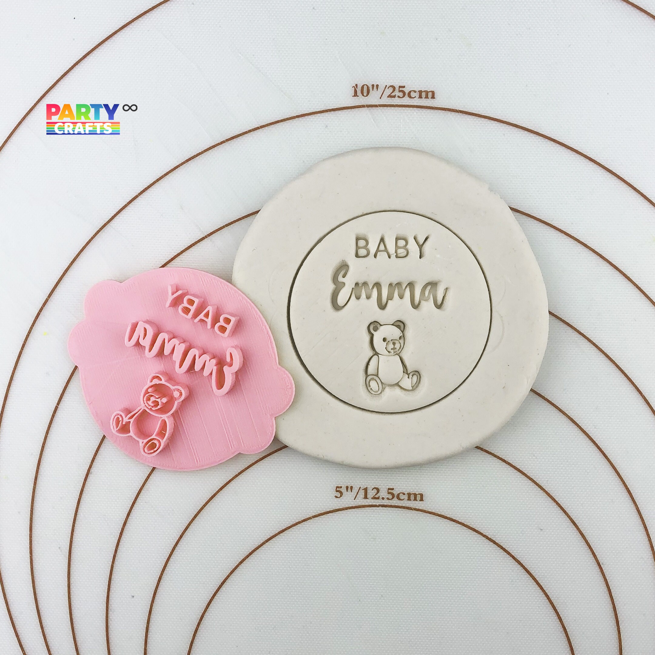Personalised Baby Shower Cookies Stamp | Custom Baby Shower Cookie ...