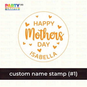 4 styles Personalized Custom Happy mother&#39;s day cookie stamp With Your mothers Name | Happy mother&#39;s day Cookie Fondant Embosser