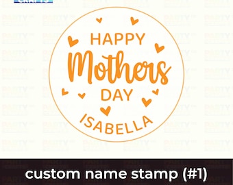 4 styles Personalized Custom Happy mother's day cookie stamp With Your mothers Name | Happy mother's day Cookie Fondant Embosser