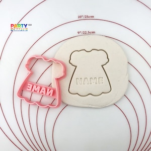 Personalized Baby Doll Dress Cookie Cutter | Baby Shower Cookies | Baby Shower/Gender Reveal Party Decoration/Invitation/Favors/Gift