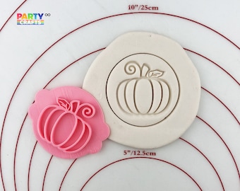 Pompoenkoekje/ koekjessnijder | Pompoen Halloween Thanksgiving Fondant Embosser Stempel voor koekjes | Herfst koekjessnijder