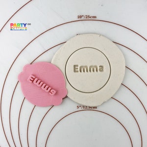 Custom name embosser | Personalized your name embosser cookie Stamp Fondant
