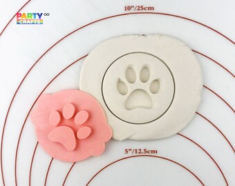 Dog Paw cookie stamp | Doggie Birthday Cookie Fondant Embosser  | Dog Puppy Birthday Party Decoration | Dod Paw Cookie Biscuit Stamp