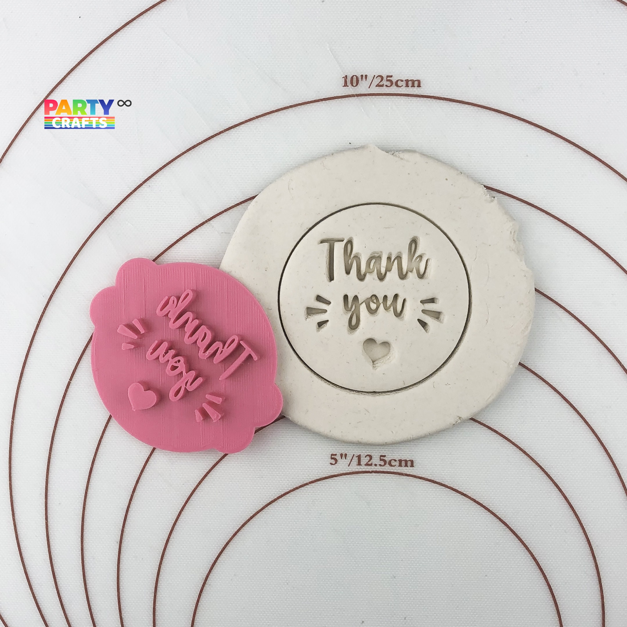 Thank you cookie stamp Thank you Cookie Fondant Embosser Etsy