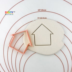 House Cookie Cutter or Fondant Cutter and Clay Cutter | House Party Decoration | 3D Print House Cookie Cutter