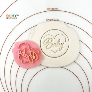 Baby cookie stamp | Baby Birthday Party Embosser Stamp | Baby shower cookies Decoration / Invitation / Favors / Gifts / Decors