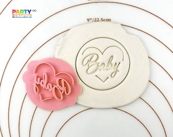 Baby cookie stamp | Baby Birthday Party Embosser Stamp | Baby shower cookies Decoration / Invitation / Favors / Gifts / Decors