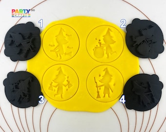 Halloween Witch Cookie Stamp | Witch Fondant Embosser | Halloween Cookie Stamp | Halloween Fondant Stamp | Halloween Cookie Stamp