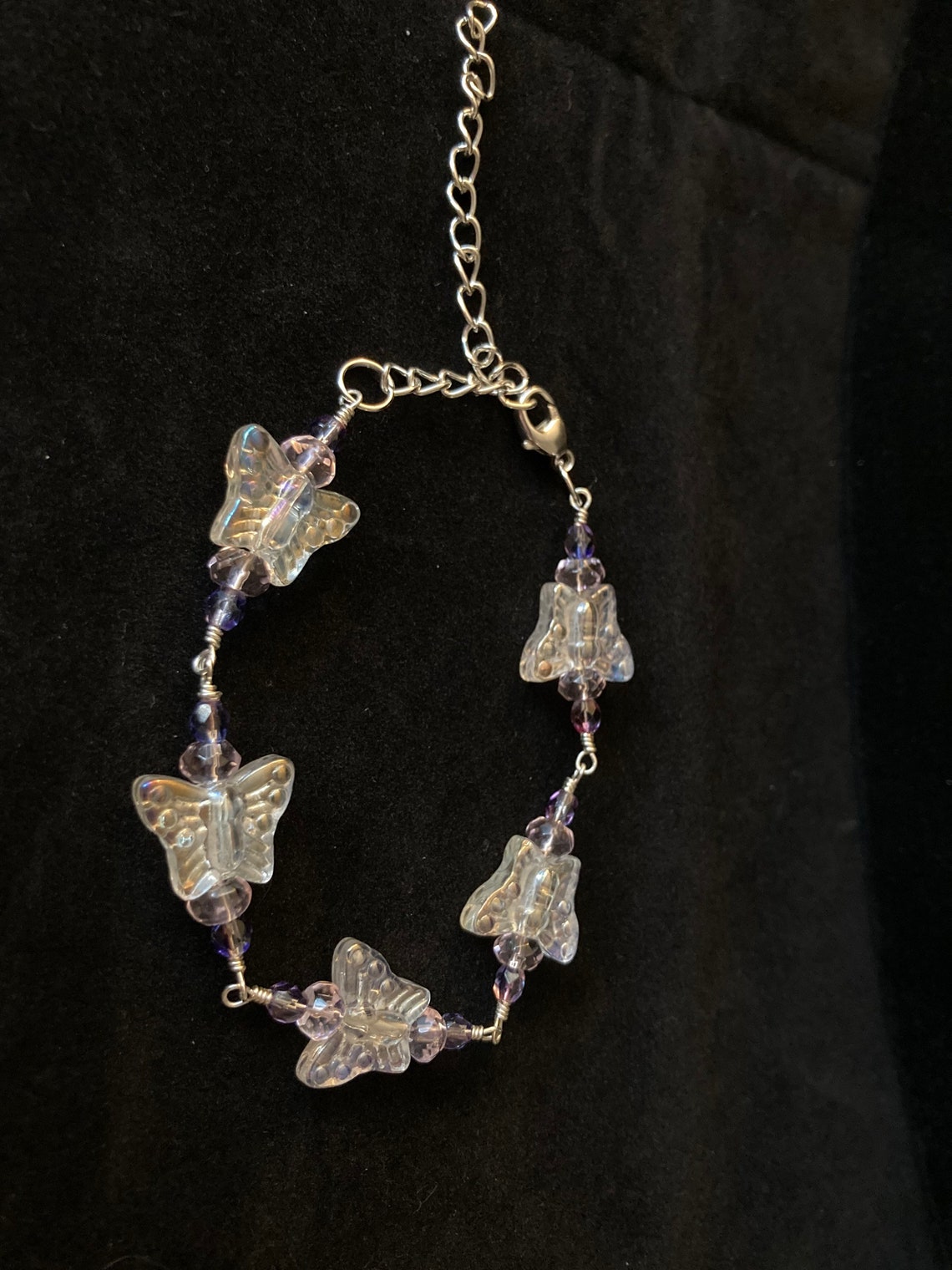 Adjustable Butterfly Bracelet Etsy