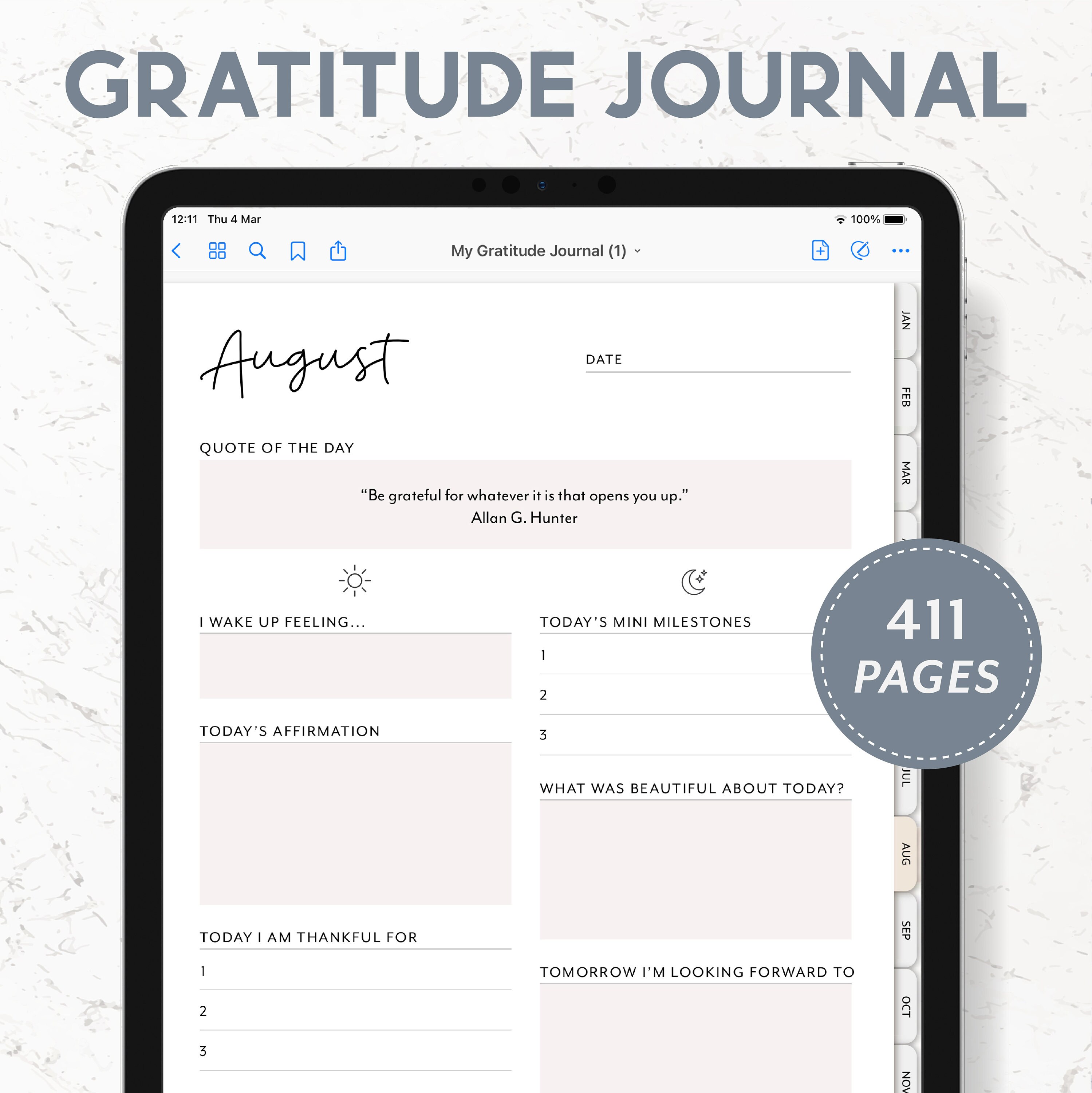 Digital Journal Goodnotes Digital Journal Bundle Self Care Etsy