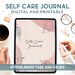 Self Care Journal, Self Care Planner Digital, Wellness journal, Digital journal goodnotes, Self love journal digital, Planner for ipad, self
