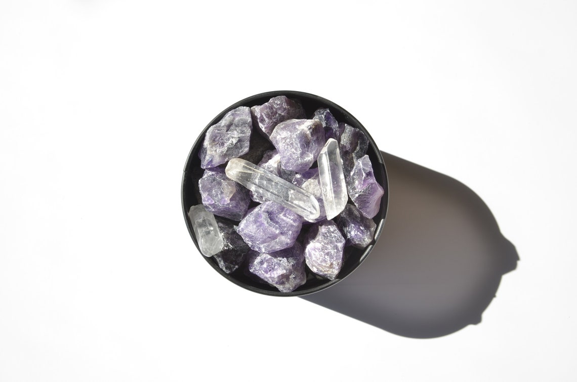 Aroma Crystal Stone Diffuser & Essential Oil Set Quartz Etsy