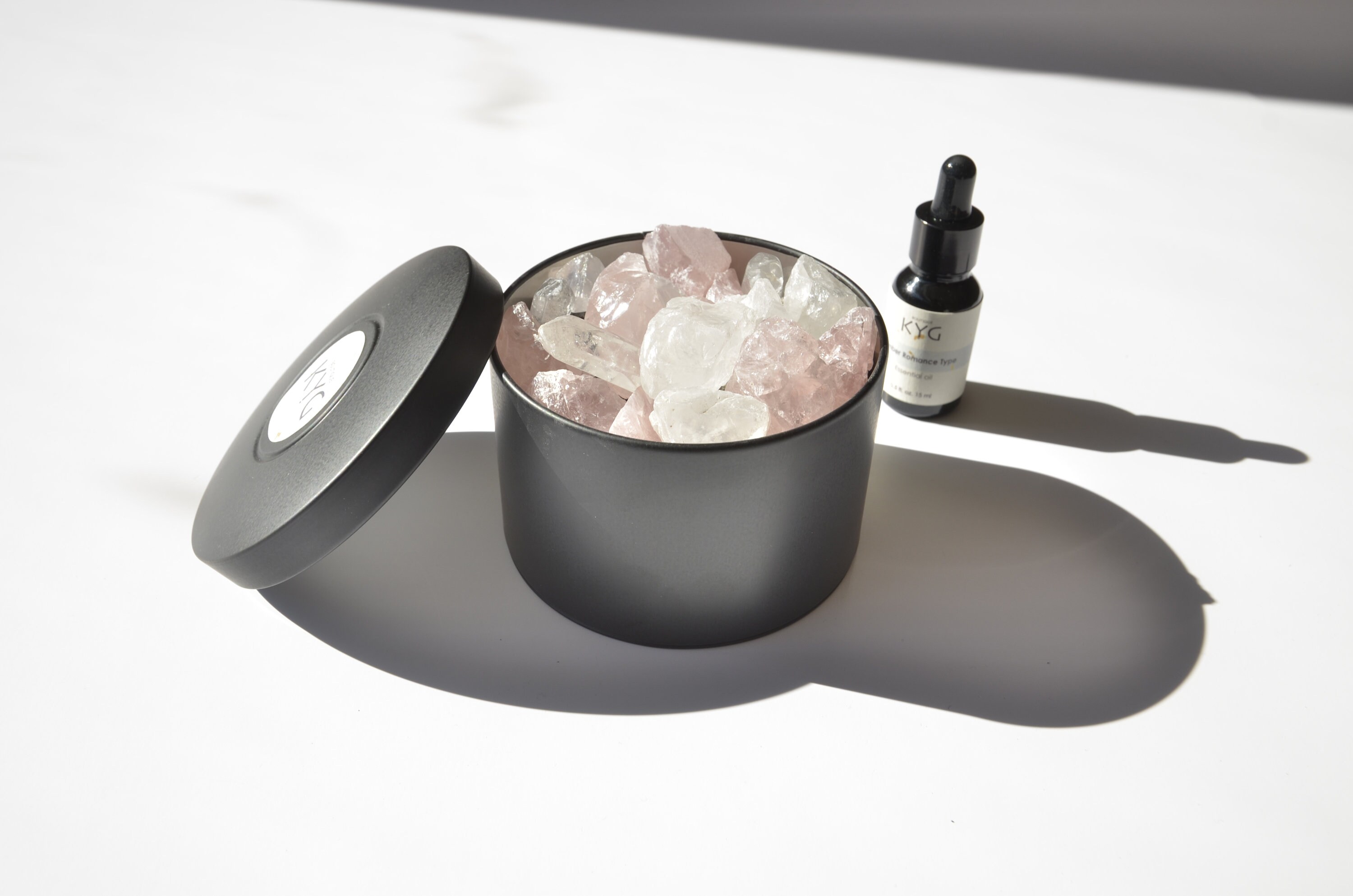 Aroma Crystal Stone Diffuser & Essential Oil Set Quartz Etsy