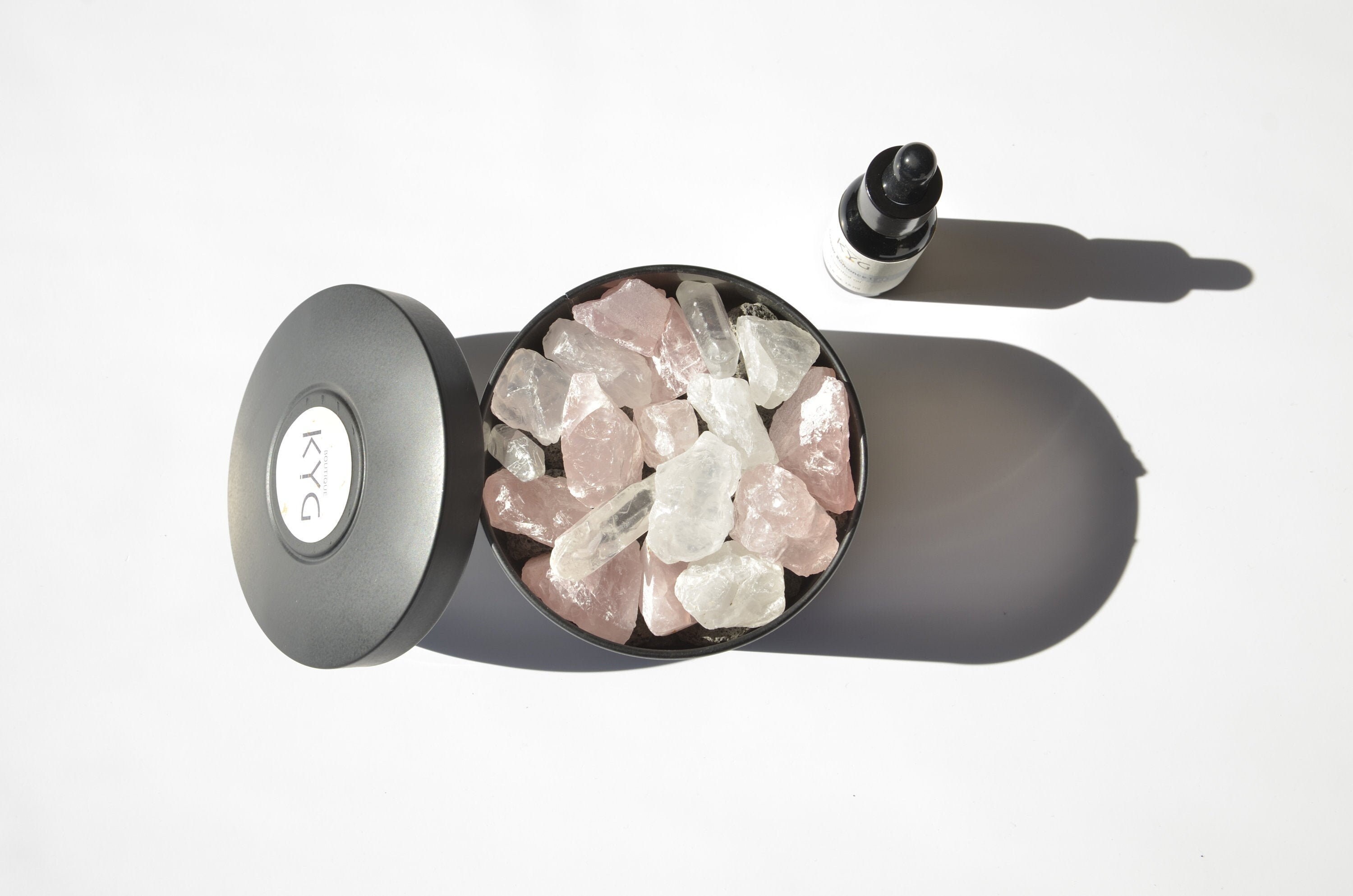 Aroma Crystal Stone Diffuser & Essential Oil Set Quartz Etsy