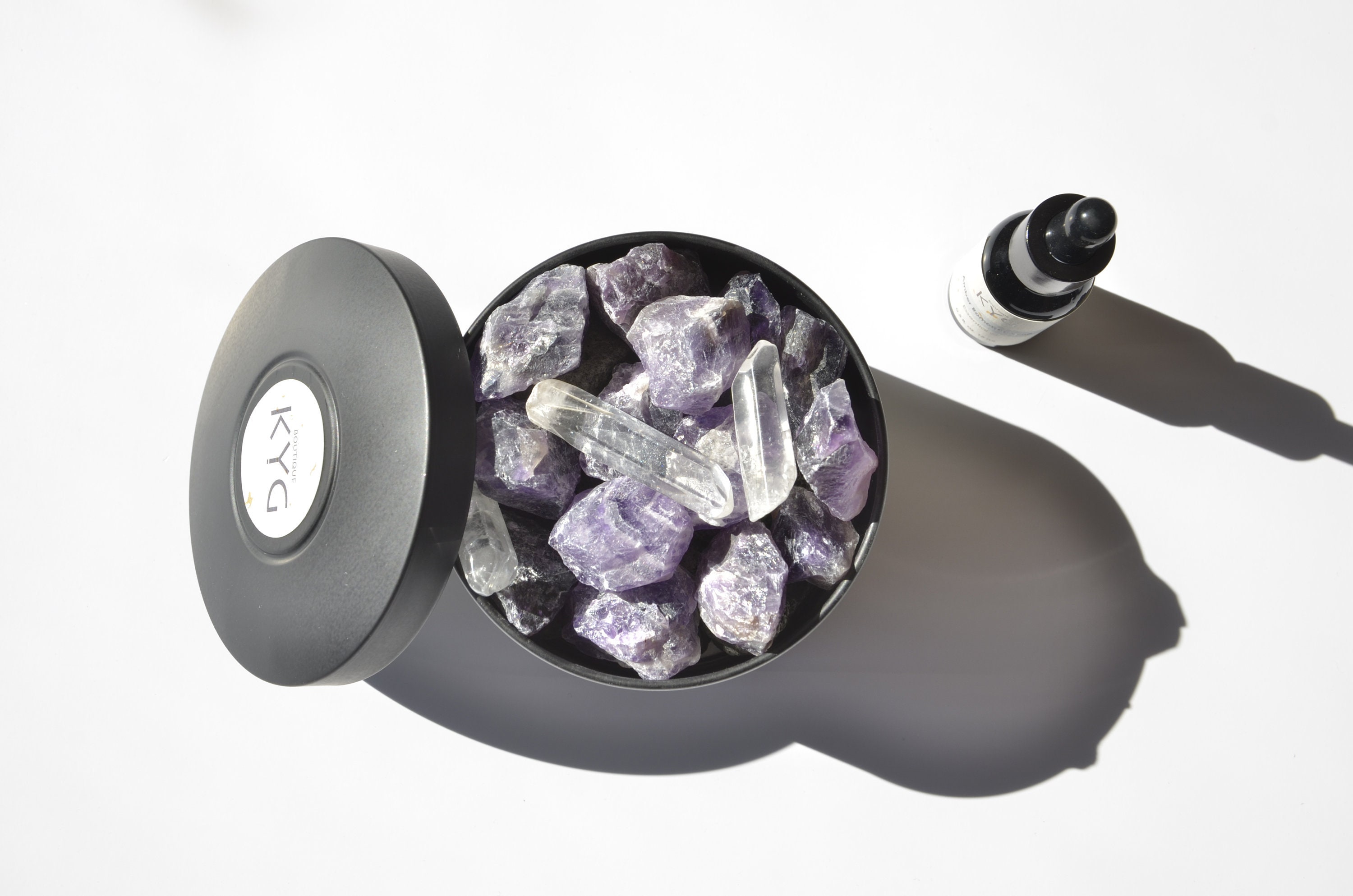 Aroma Crystal Stone Diffuser & Essential Oil Set Quartz Etsy