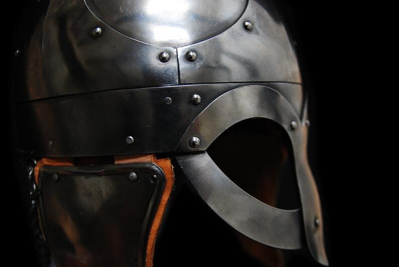 helmet Viking period helmet vendel helmet battle ready Medieval Crusader Templar Knight Helmet Holy Cross Steel Plated Templar Jerusalem