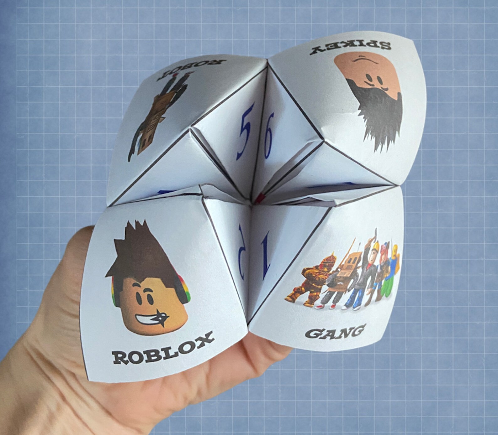 Roblox Fortune Teller Roblox Party Favors Roblox Games Etsy