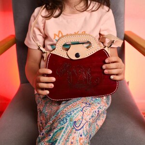Elsa Design Mädchen Tasche | Handgemachte Ledertasche für Kinder
