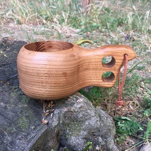 Kuksa Cup , Wooden Cup , Hand carved wooden cup , Camping Mug