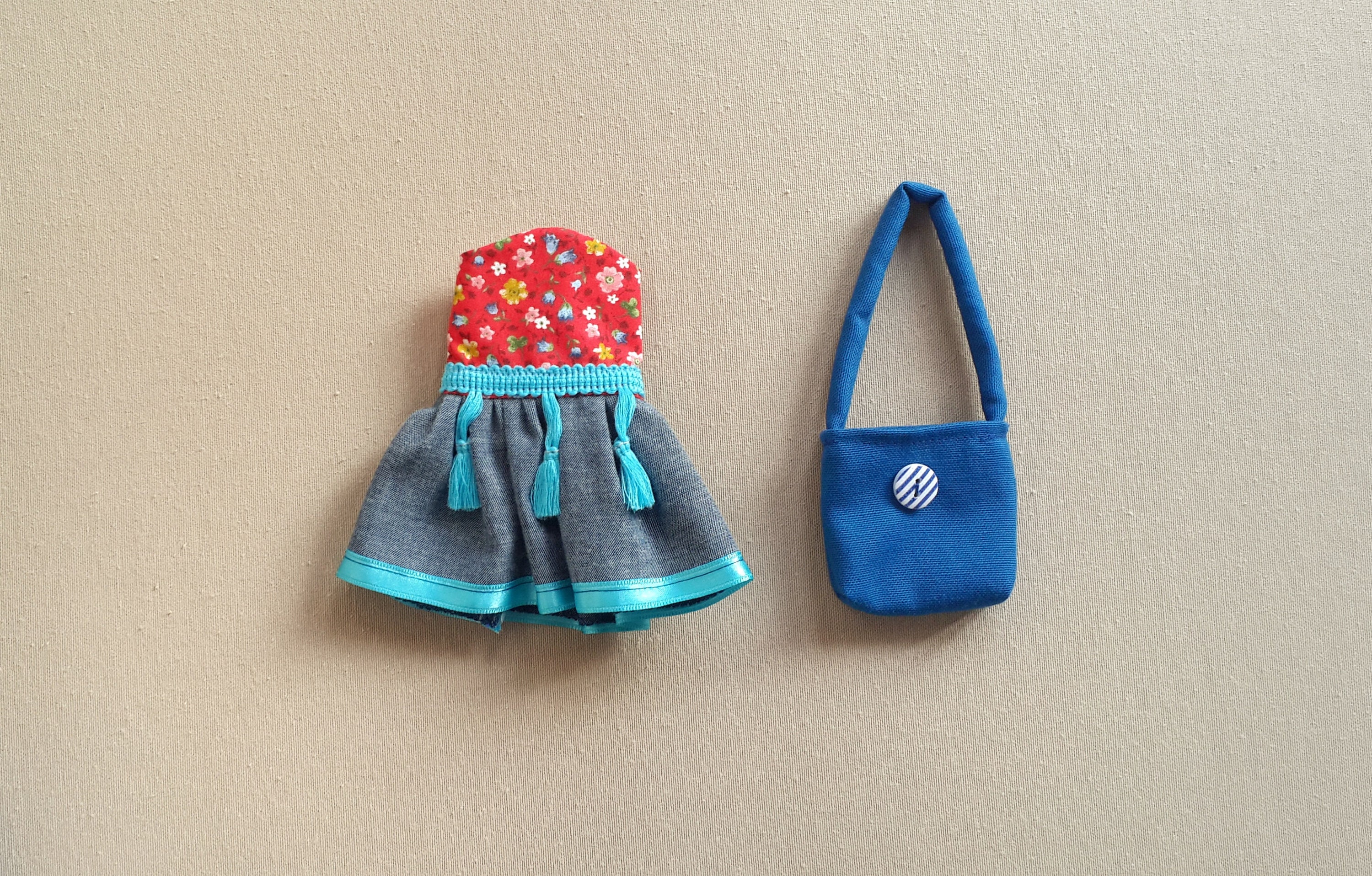 Cloth Doll Set Handmade Rag Doll with Clothes Set Dress up Etsy