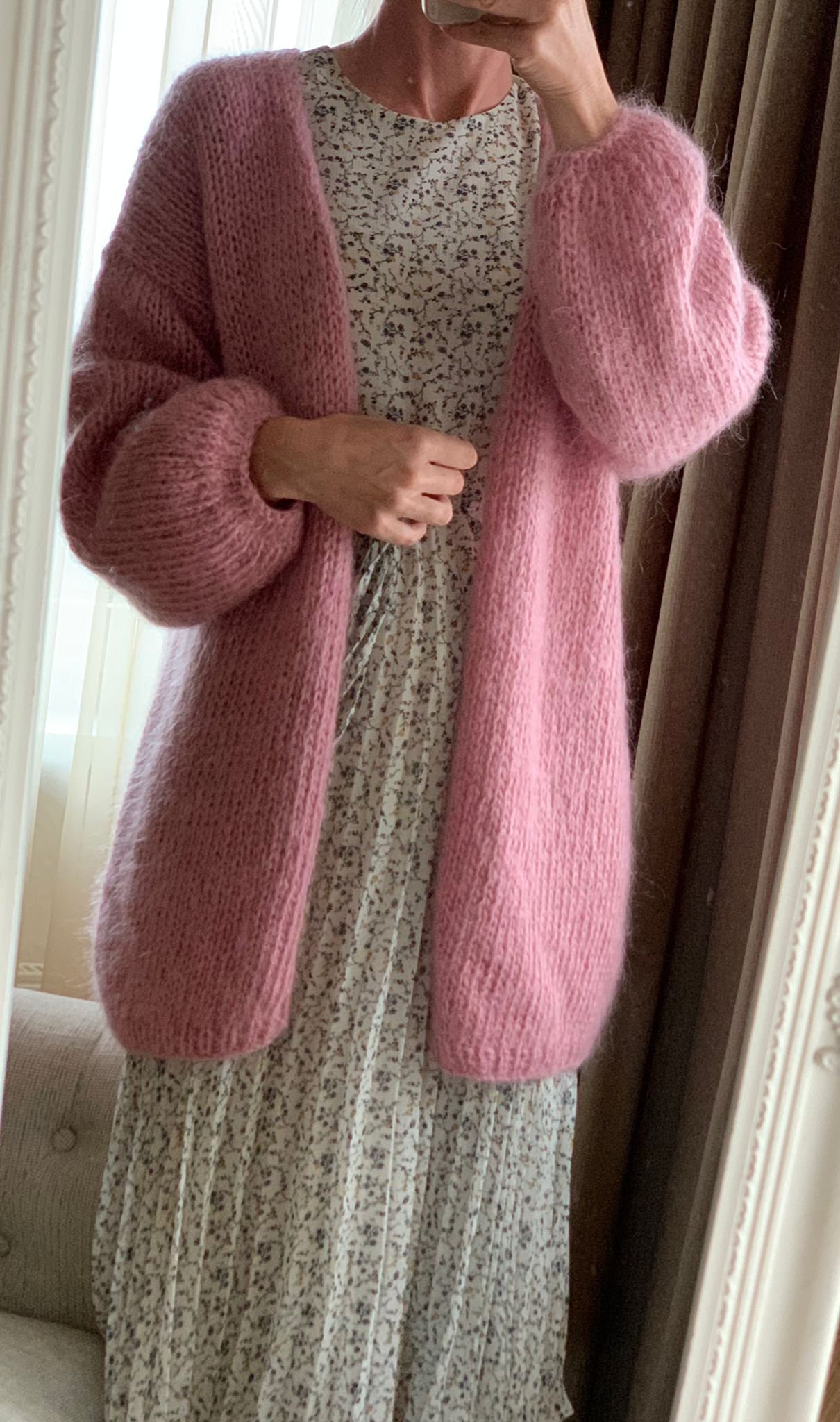 Pink Mohair Cardigan - Etsy