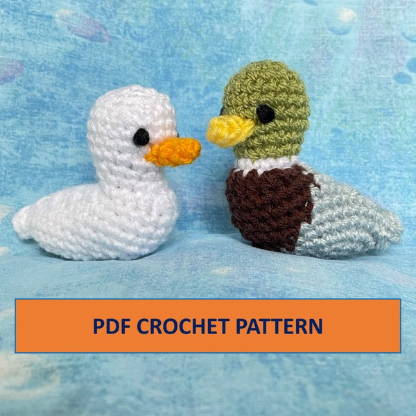 PDF CROCHET PATTERN Mallard Duck and Basic Duck Amigurumi Pattern Duckling Rubber Ducky