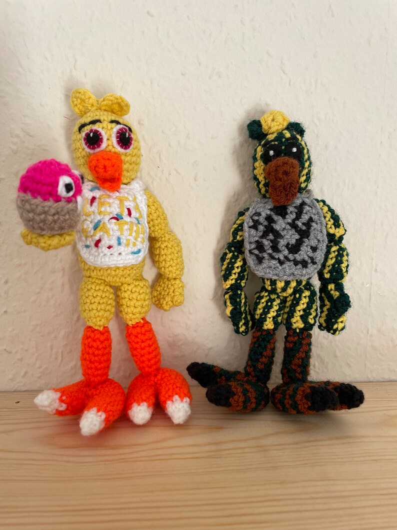 PDF CROCHET PATTERN Five Nights at Fredbear's Creepy Animatronic Bear Bird Bunny Fox Crochet Amigurumi. image 9