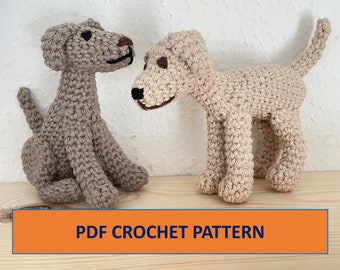 PDF CROCHET PATTERN Labrador Retriever Dog Puppy Amigurumi Pattern