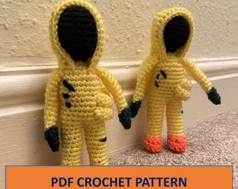 PDF CROCHET PATTERN The Backrooms Hazmat Suit Guy Online Analog Horror Amigurumi Figure Instructions Tutorial Kane Pixels