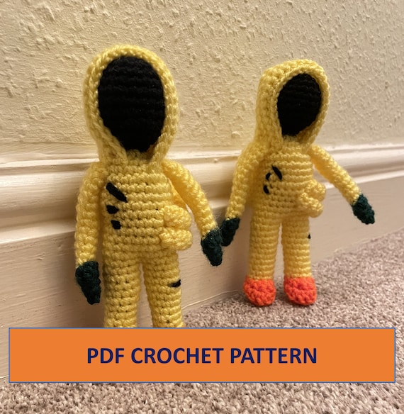 PDF CROCHET PATTERN The Backrooms Hazmat Suit Guy Online Analog Horror Amigurumi Figure Instructions Tutorial Kane Pixels
