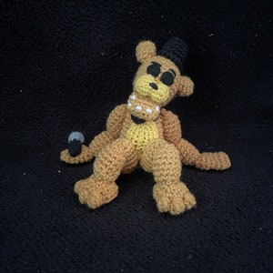 PDF CROCHET PATTERN Five Nights at Fredbear's Creepy Animatronic Bear Bird Bunny Fox Crochet Amigurumi. image 7