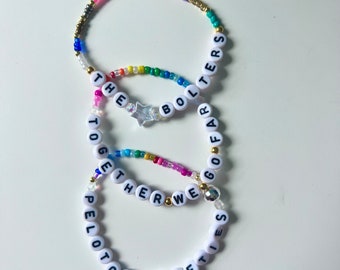 Peloton Beaded Bracelet: Swifties, Together We Go Far