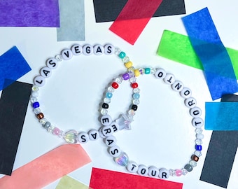 Eras Tour Inspired Friendship Bracelet: Personalized City Design
