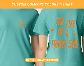 Life of a Showgirl Glitter Tee: Comfort Colors Chalky Mint Shirt