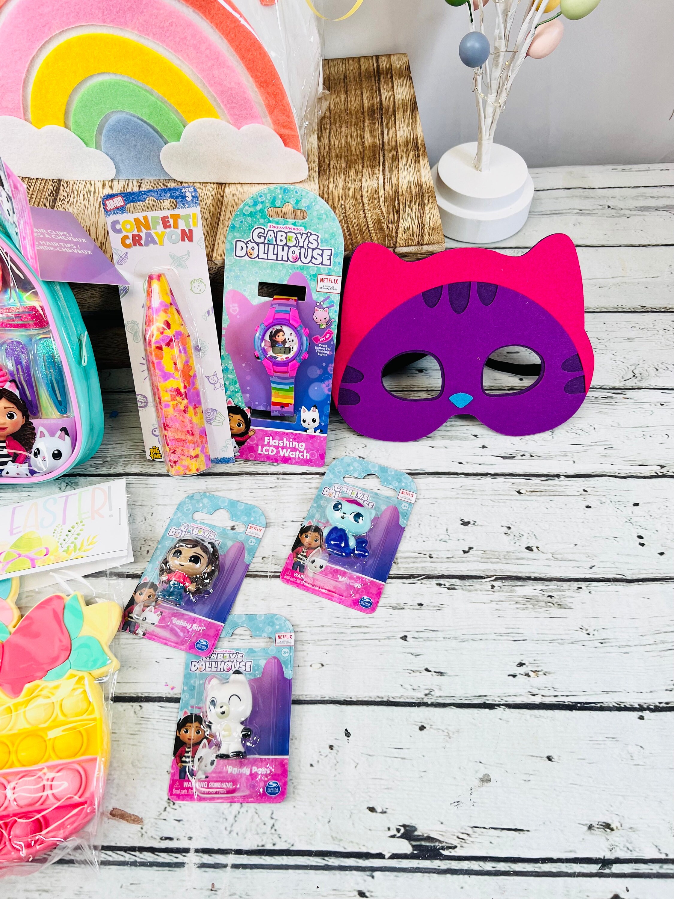 Prefilled Themed Gabby's Dollhouse Easter Basket for Kids Kids Prefilled Gift Basket Easter