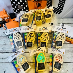 Halloween Paint your own light up coffin Kids activity Halloween craft Trick or Treat Halloween Halloween handout boo bag filler