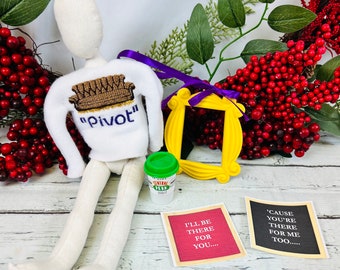 Friends TV Show Elf Kit: Pivot Shirt, Central Perk Cup