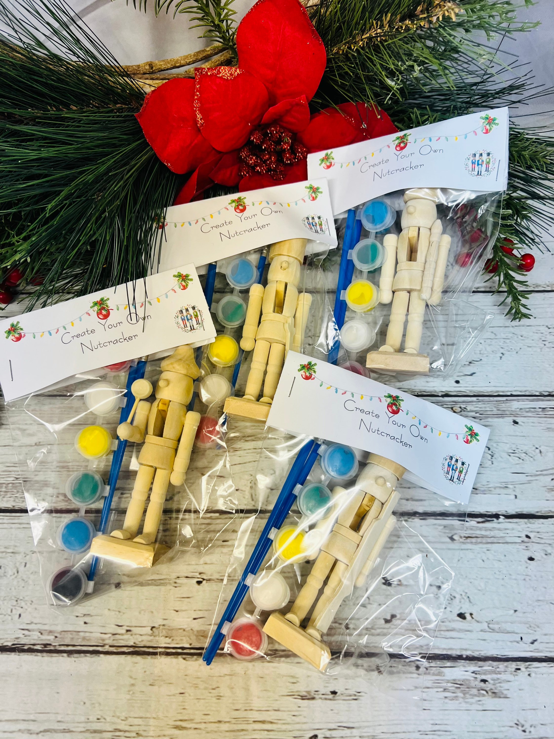 18 Slitte In Miniatura In Legno DOITOOL – Set Appendere Per Albero Di Natale, Decorazioni Fai Da Te E Matrimoni, 11,5x4,5x2 Cm