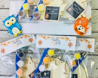 Kit de peinture en bois d'automne : articles de fête pour Thanksgiving