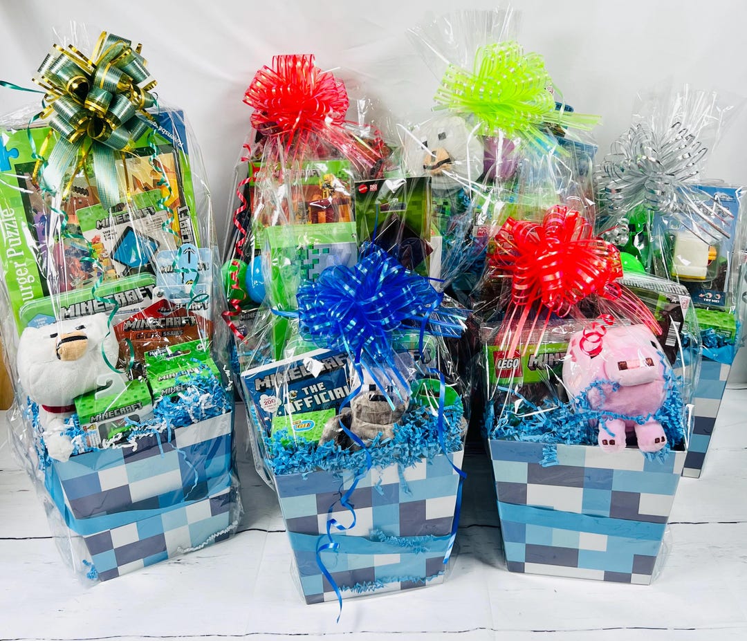 Minecraft Themed Easter Baskets | Prefilled Easter Basket | Deluxe ...