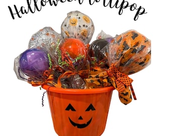 Halloween party favor lollipop | Halloween handout | Halloween toys | non candy Halloween gift | teal pumpkin Halloween filler