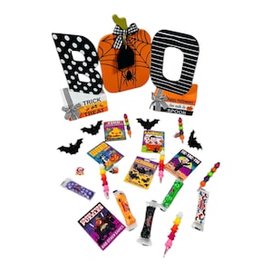 SOFORT LIEFERBAR ** Halloween Party Geschenk Kit: Aktivitätsbuch, Bleistift & Überraschungsspielzeug