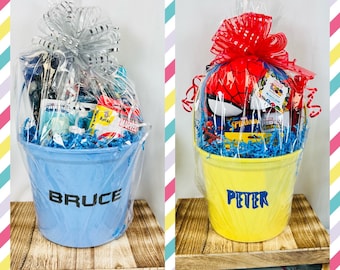 Pre Filled Superhero Themed Gift Basket for Kids Boys Superhero