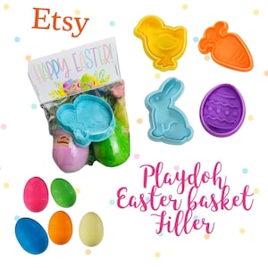 Riempitore per cestino di Pasqua aggiungi attività con la pasta modellabile accessorio pasquale regalo per bambini riempitivi per cestini gioco sensoriale riempitivo per cestino di Pasqua regalo per la classe